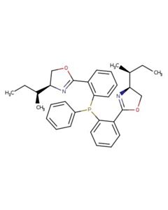 Astatech (4S,4S)-2,2-((PHENYLPHOSPHANEDIYL)BIS(2,1-PHENYLENE))BIS(4-((S)-SEC-BUTYL)-4,5-DIHYDROOXAZOLE); 1G; Purity 95%; MDL-MFCD34563817